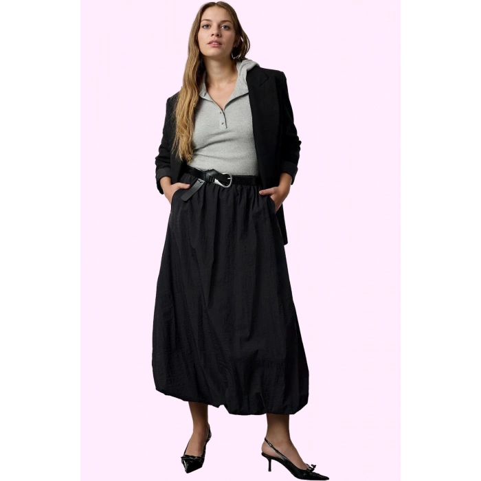 Kadın Polyester Dokuma Maxi Etek Rahat ve Şık Günlük Kullanım Hafta Sonu Dayanıklı Malzeme