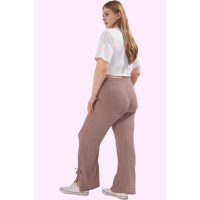 Kadın Polyester Geniş Paça Pantolon Yüksek Bel Casual Stil Günlük Kullanım Kaliteli Malzeme
