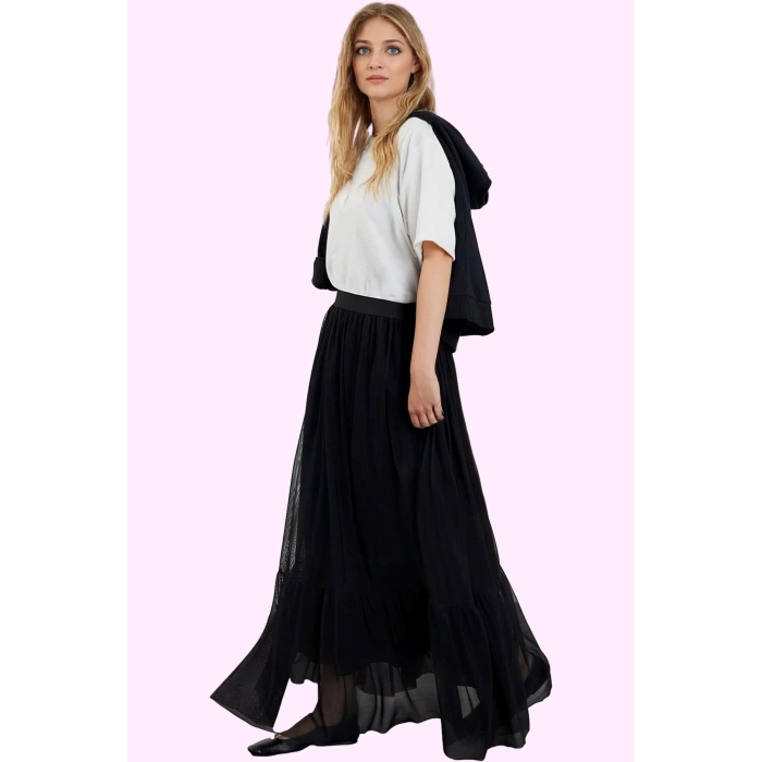 Kadın Polyester Maxi Etek Günlük Casual Tarz Astarlı Dokuma Hafta Sonu Yaz Aylarının Vazgeçilmezi