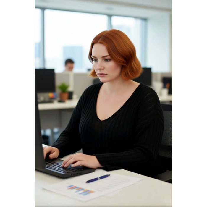 Kadın Rahat Düşük Kol V Yaka Triko Kazak Şık Düz Fitilli Regular Kalıp İlkbahar Sonbahar Kombini