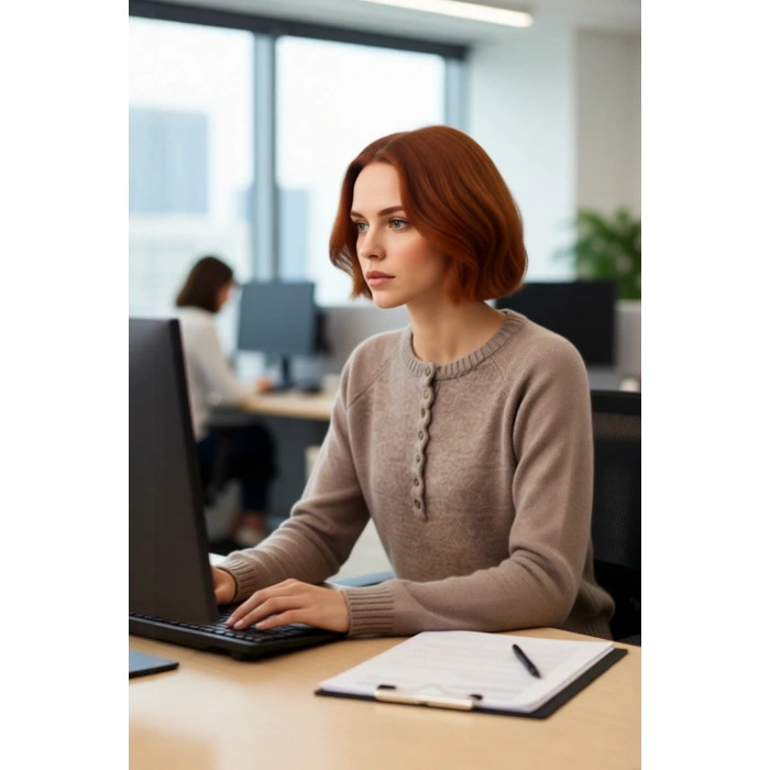 Kadın Rahat Kesim Triko Kazak Reglan Kol Bisiklet Yaka Düğme Detaylı Kış Modası Günlük Şıklık