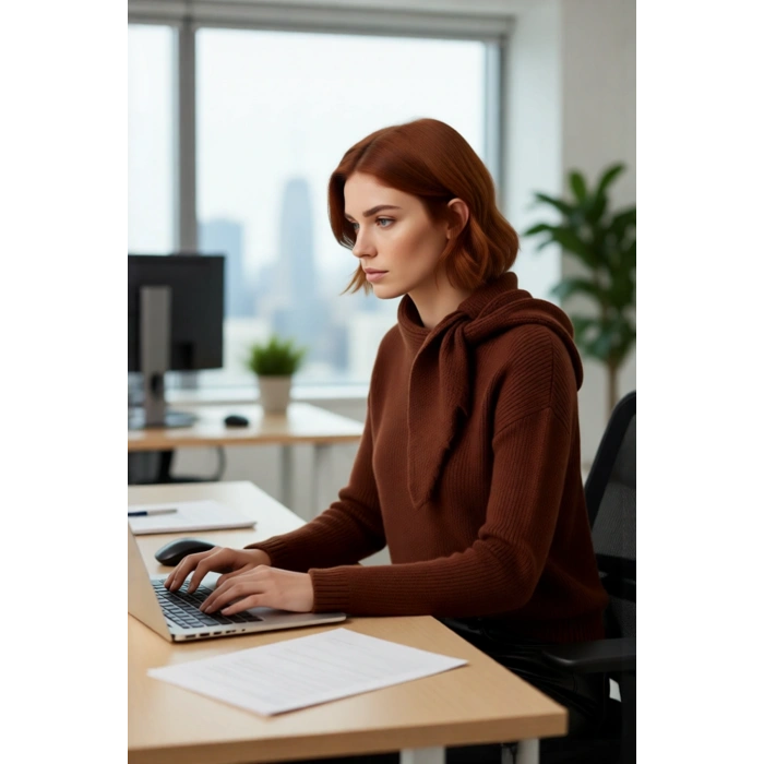 Kadın Rahat Şal Yaka Selanik Dokuma Triko Kazak Günlük Şıklık ve Konfor İçin İdeal Tercih Kaliteli