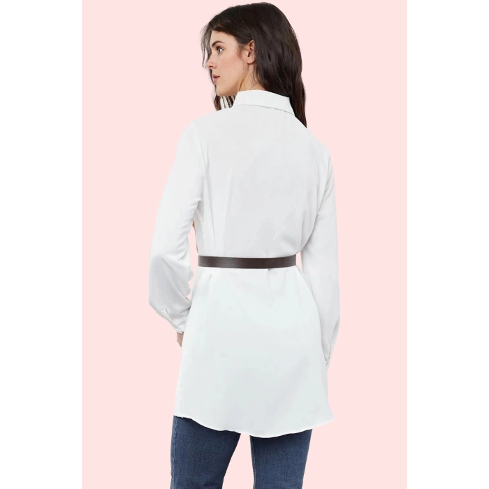 Kadın Ramadan Koleksiyonu Gömlek Regular Kalıp Polyester Günlük Stil Yaz Aylarının Vazgeçilmezi