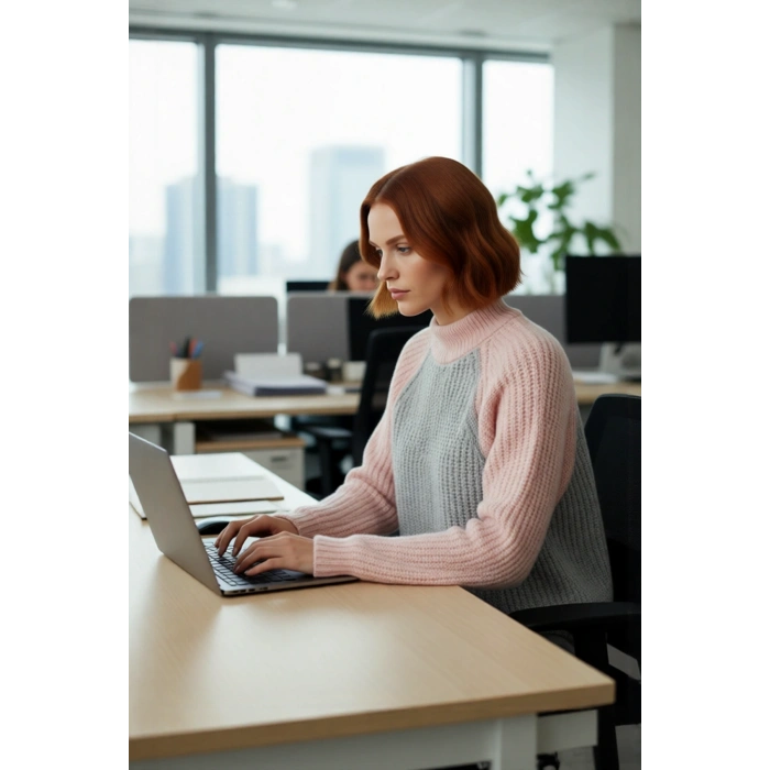 Kadın Reglan Kollu Renk Bloklu Fermuar Detaylı Dik Yaka Oversize Triko Kazak Günlük Tarz. Kaliteli