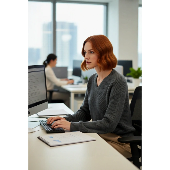 Kadın Regular Kalıp Akrilik Triko Kazak Ajurlu V Yaka Düşük Kol Kış Mevsimi İçin İdeal Şıklık.