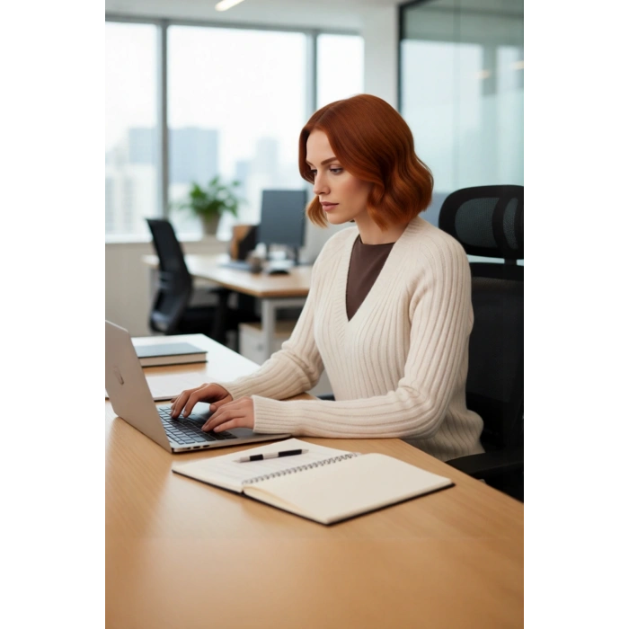 Kadın Regular Kalıp Düz Desen V Yaka Fitilli Reglan Kol Triko Kazak Günlük Şıklık Ve Rahatlık