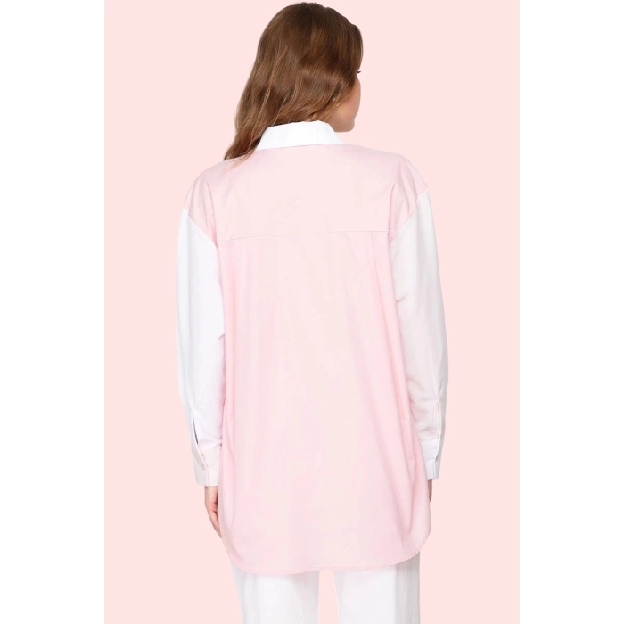 Kadın Regular Kalıp Pamuklu Polyester Gömlek Düz Desen Günlük Kullanım Yaz Aylarının Vazgeçilmezi
