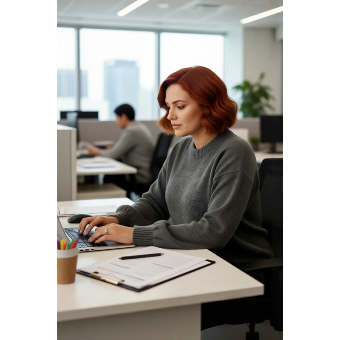 Kadın Regular Kalıp Taş Detaylı Polo Yaka Triko Kazak Düşük Kol Tasarımıyla Kış Şıklığı Sunar