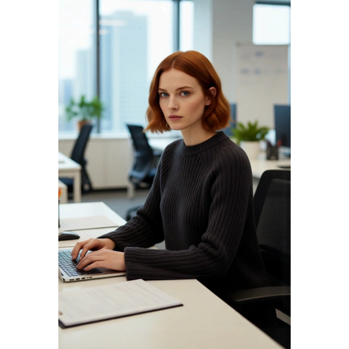 Kadın Regular Kalıp Triko Kazak Peplum Detayı Sürdürülebilir Reglan Kol Orta Kalınlık Günlük