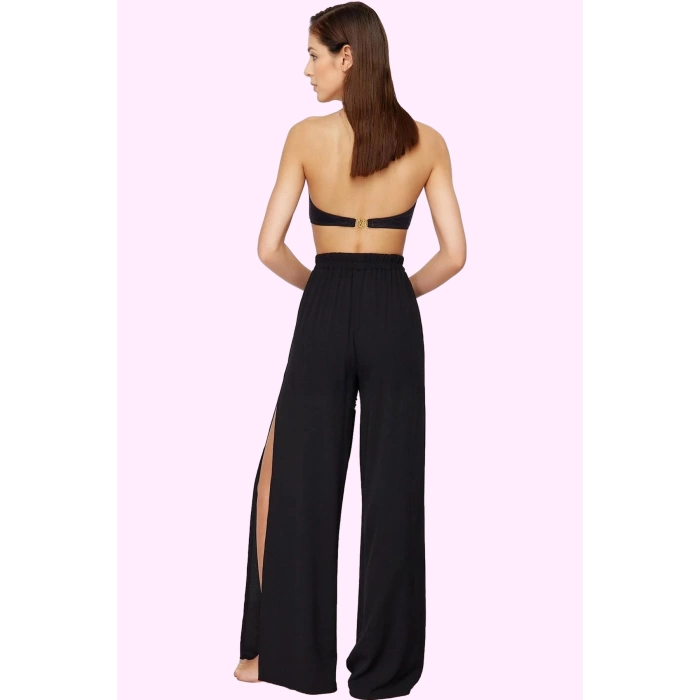 Kadın Relaxed Fit Yüksek Bel Pantolon Yazlık Geniş Paça Plaj Şıklığı Yaz Aylarının Vazgeçilmezi