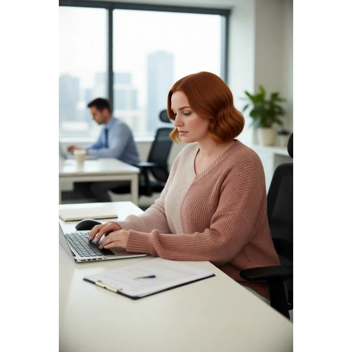 Kadın Relaxed Kalıp Renk Bloklu V Yaka Akrilik Triko Kazak Uzun Kollu Selanik Örgü Kışlık Şıklık