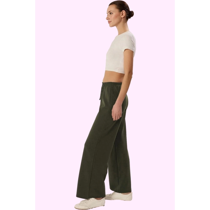 Kadın Renk Wide Leg Pantolon Rahat Kesim Yazlık Modal Kumaş Günlük Kullanım Modern Tasarım