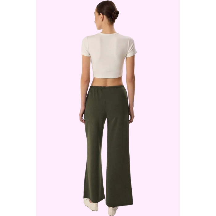 Kadın Renk Wide Leg Pantolon Rahat Kesim Yazlık Modal Kumaş Günlük Kullanım Modern Tasarım