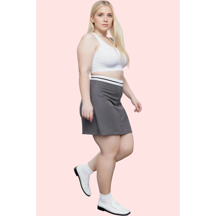 Kadın Şık Mini Şort Etek Dar Paça Polyester Karışımlı Yazlık Günlük Kullanım Modern Tasarım