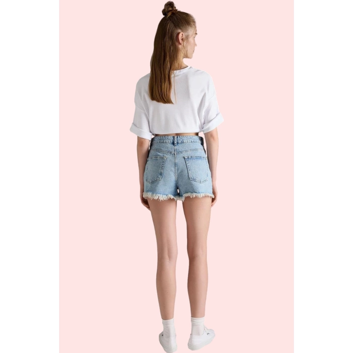Kadın Şort Etek Model Pamuk Denim Rahat Yaz Günlük Stilin Buluştuğu Yer Vazgeçilmez Tasarım