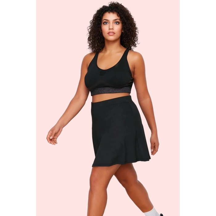 Kadın Şort Etek Yüksek Bel Dar Paça Örme Kumaş Spor Günlük Kullanım Yaz Aylarının Vazgeçilmezi