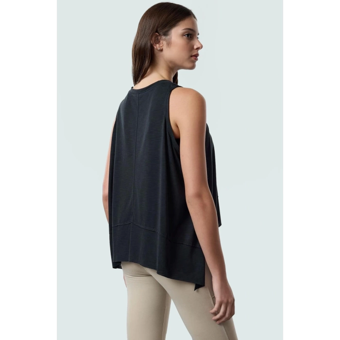 Kadın Spor Yoga Üstü Micro Örme Polyester Bluz Zarifane Tasarım Trend Şık Görünüm