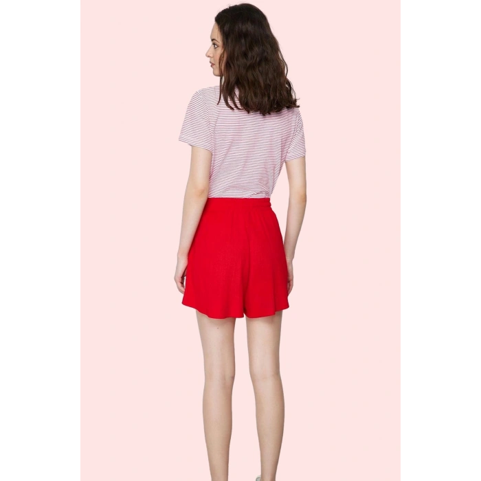 Kadın Straight Kalıp Şort Polyester Rahat Günlük Yaz Stilleri Hafta Sonu Dayanıklı Malzeme