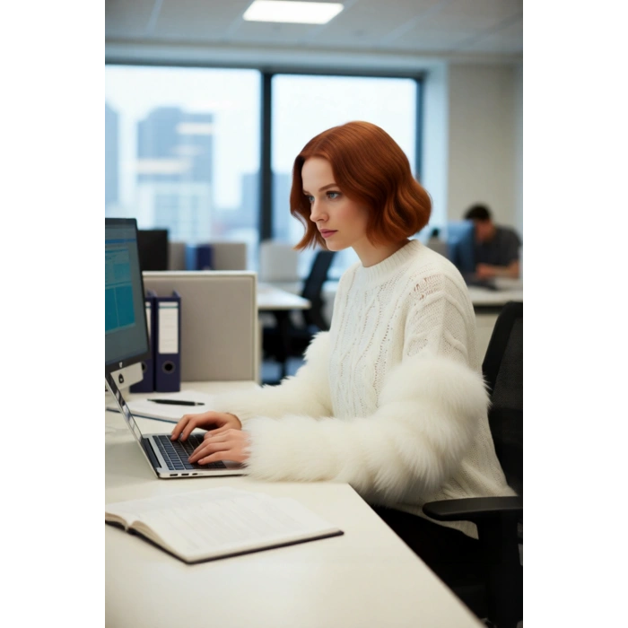 Kadın Triko Oversize Kalıp Saç Örgülü Düşük Kol Püsküllü Kazak Günlük Şıklık Sunar Kışa Özel