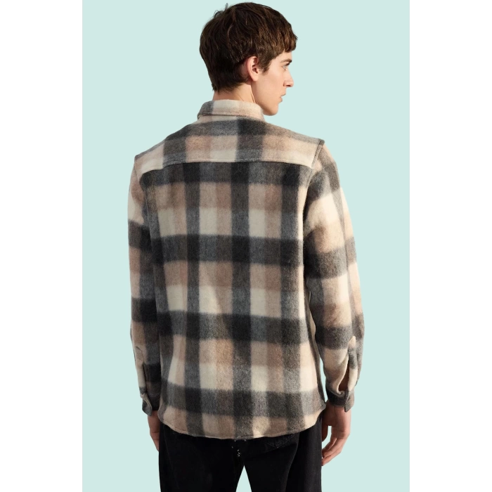 Kadın Unisex Kareli Oduncu Gömlek Ceket Regular Fit Uzun Kol Kışlık Yaz Aylarının Vazgeçilmezi
