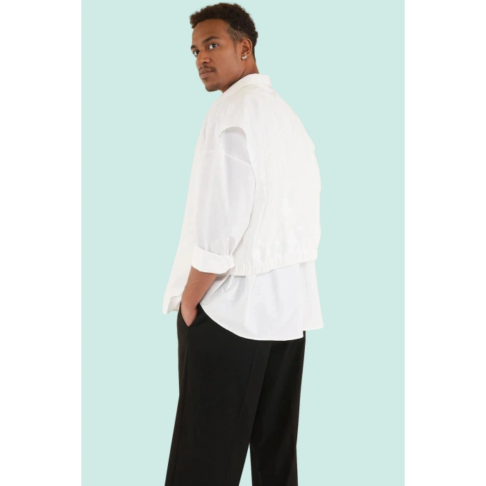 Kadın Unisex Oversize Fit Gömlek Düz Desen Günlük Kullanım İçin Yaz Aylarının Vazgeçilmezi