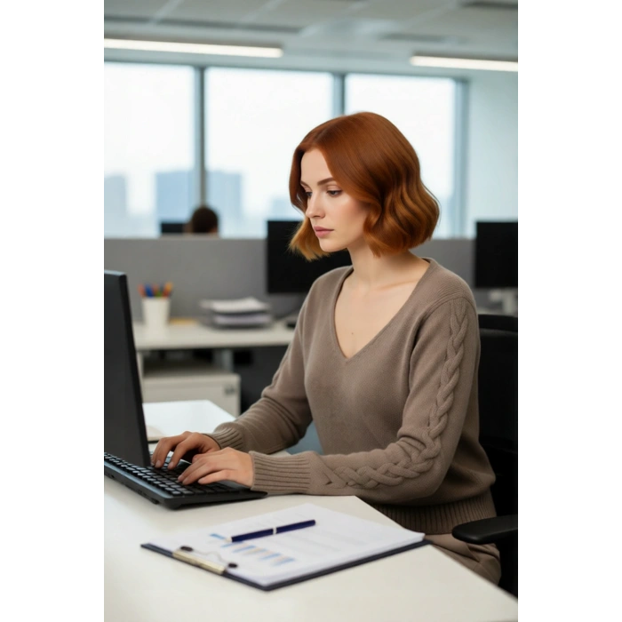 Kadın Uzun Kol Regular Kalıp Ajurlu V Yaka Triko Kazak Rahat Ve Şık Tasarımıyla Her An Yanınızda.