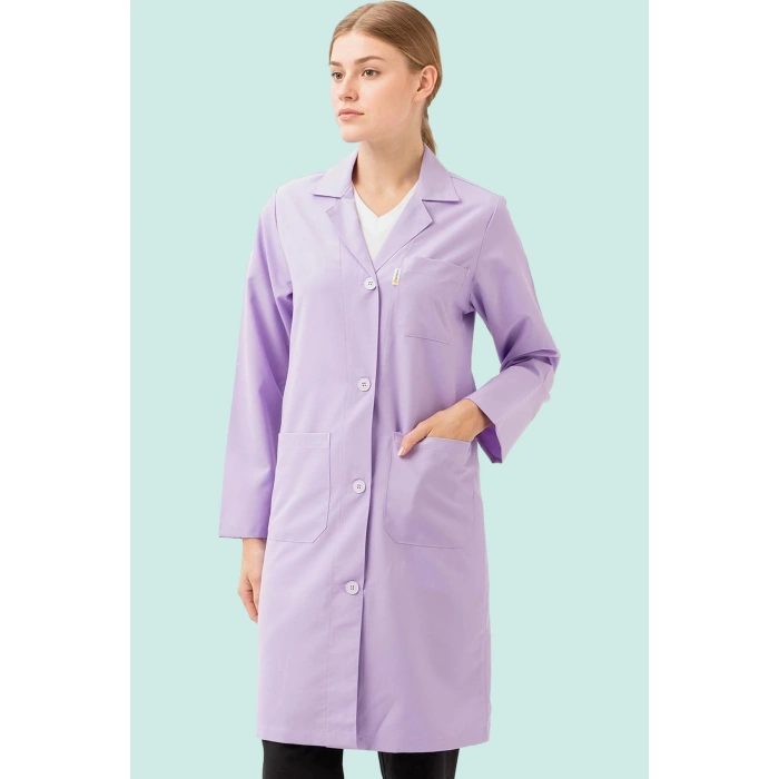 Kadın Uzun Kollu İş Önlüğü OEKOTEX Sertifikalı Vanessa Şık Rahat Cepli Model