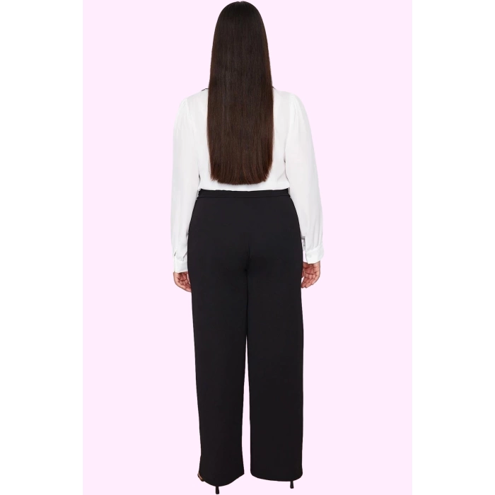 Kadın Wide Leg Pantolon Yüksek Bel Günlük Casual Ofis Şıklığı Hafta Sonu Dayanıklı Malzeme