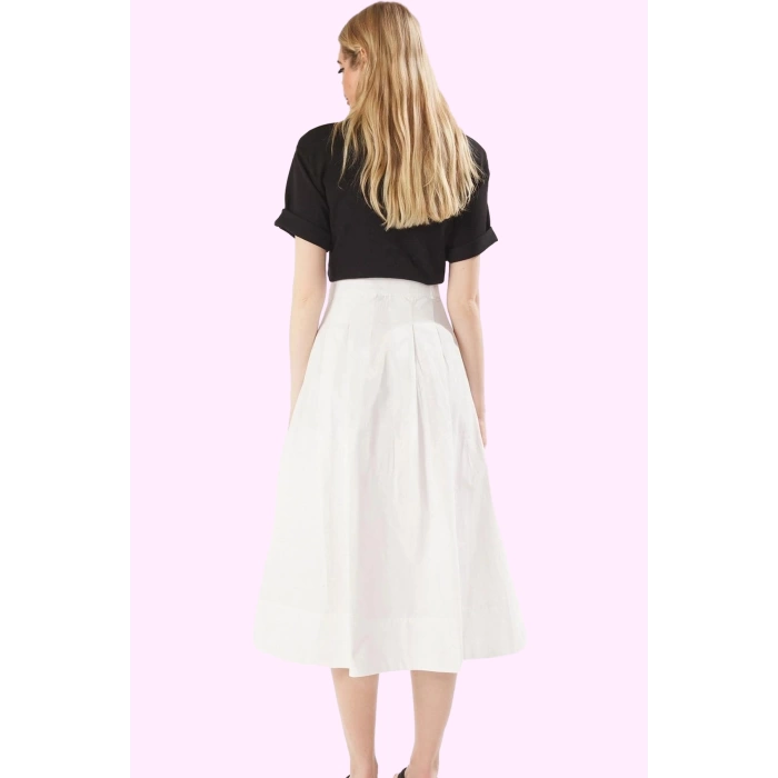 Kadın Yazlık A line Maxi Etek Terrycotton Dokuma Kumaş Günlük Kullanım Yaz Aylarının Vazgeçilmezi