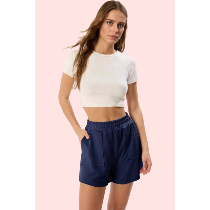 Kadın Yazlık Kısa Şort Casual Günlük Stil Cepli Kaliteli Malzeme Yaz Aylarının Vazgeçilmezi
