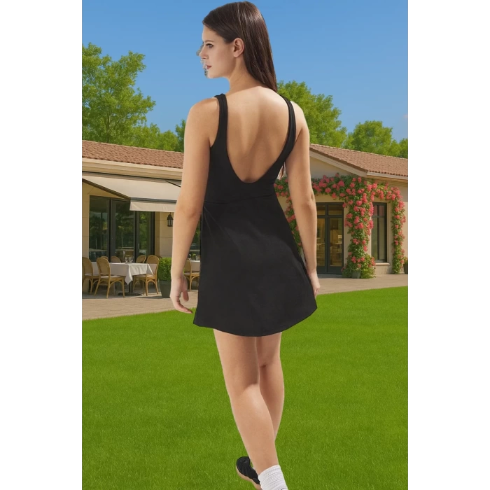 Kadın Yazlık Mini Elbise Polyester Elastan Nefes Alabilir Kumaş Modern Stil Özel Tasarım
