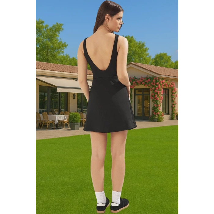 Kadın Yazlık Mini Elbise Polyester Elastan Nefes Alabilir Kumaş Modern Stil Özel Tasarım