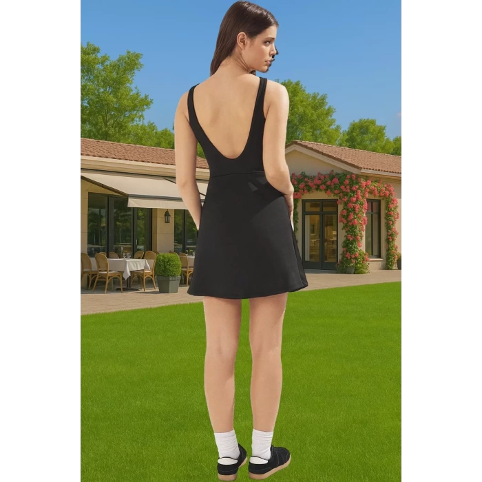 Kadın Yazlık Mini Elbise Polyester Elastan Nefes Alabilir Kumaş Modern Stil Özel Tasarım