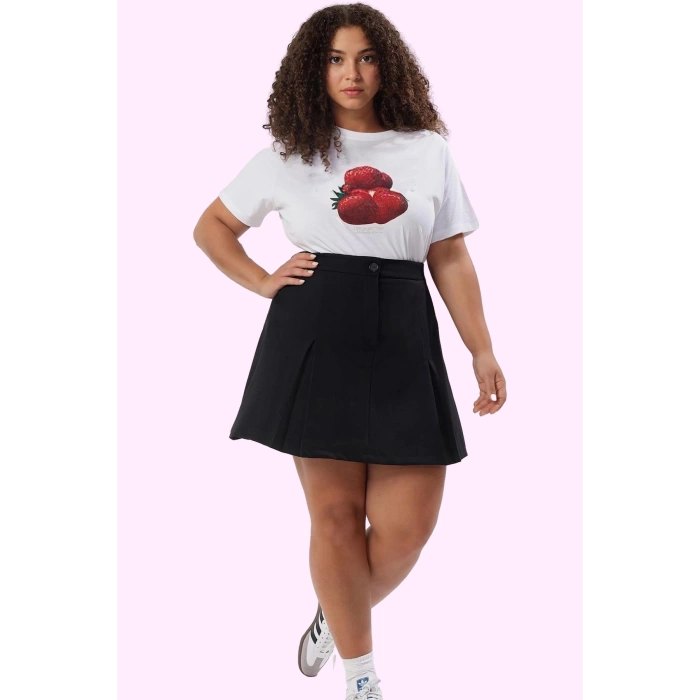 Kadın Yazlık Mini Şort Etek Büyük Beden Rahat Günlük Casual Hafta Sonu Yaz Aylarının Vazgeçilmezi