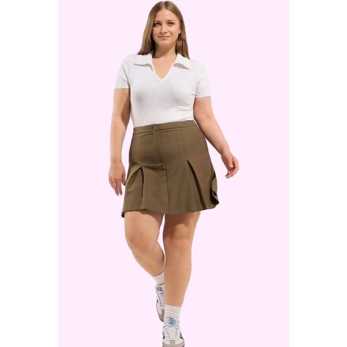 Kadın Yazlık Mini Şort Etek Büyük Beden Rahat Günlük Casual Hafta Sonu Yaz Aylarının Vazgeçilmezi