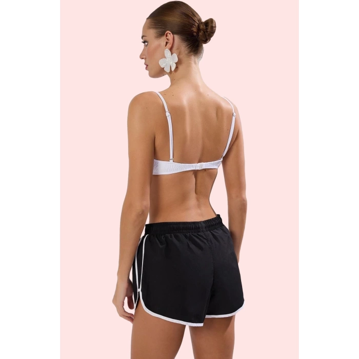 Kadın Yazlık Şort Polyester Etnik Desen Boru Paça Rahat Kesim Günlük Kullanım Modern Tasarım