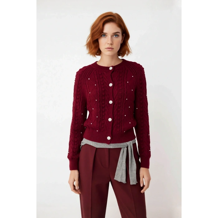 Kadınlar İçin Çift Taraflı Fitilli Saç Örgü Crop Triko Hırka Kışlık Şık Ve Rahat Giyim Kaliteli