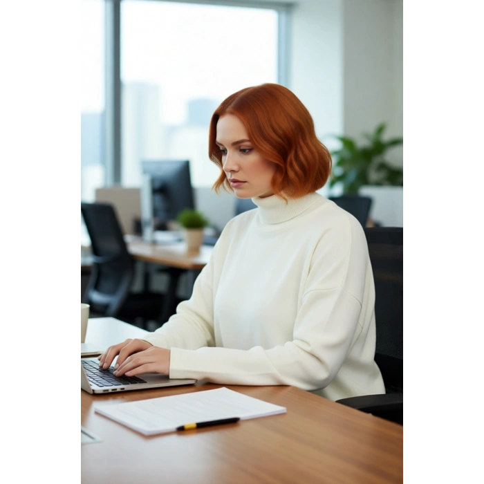 Kadınlar İçin Kışlık Şıklık Sunan Düz Düşük Kol Balıkçı Yaka Akrilik Geniş Kalıp Triko Kazak