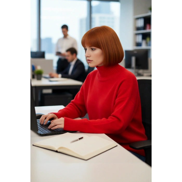 Kadınlar İçin Rahat Relaxed Kalıp Düşük Kol Dik Yaka Triko Kazak Kış Günleri İdeal Seçim