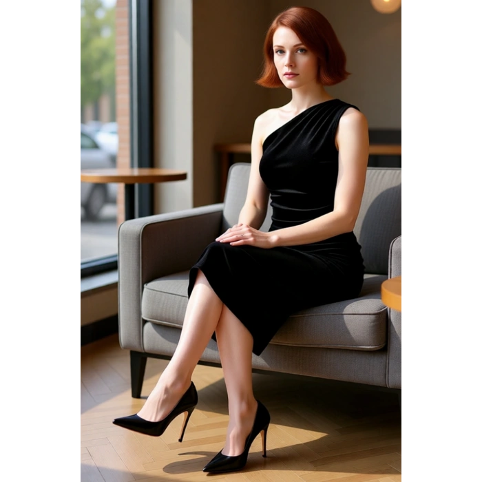 Kadınlar İçin Tek Omuz Siyah Kadife Bodycon Abiye Maxi Elbise Gece Davetleri Stili Kaliteli