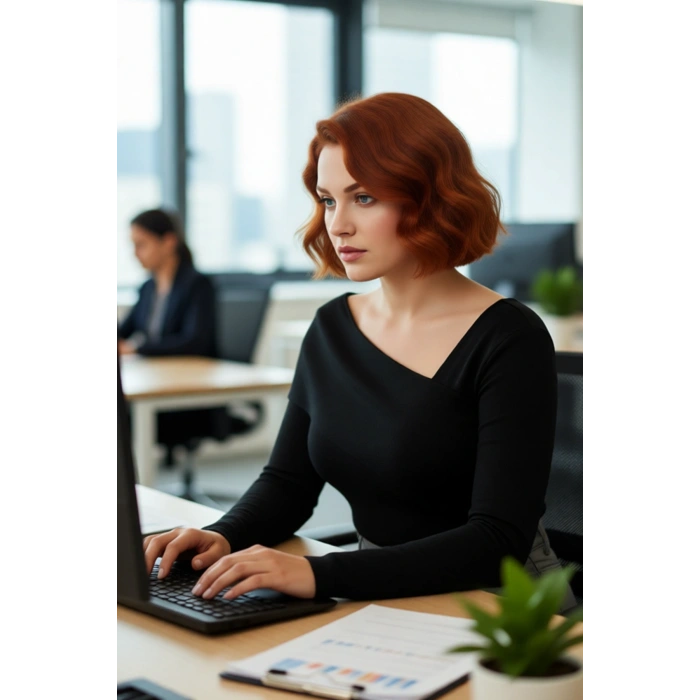 Kadınlara Özel Asimetrik Yaka Uzun Kollu Triko Kazak Regular Kalıbı İle Gün Boyu Rahatlık Sunar