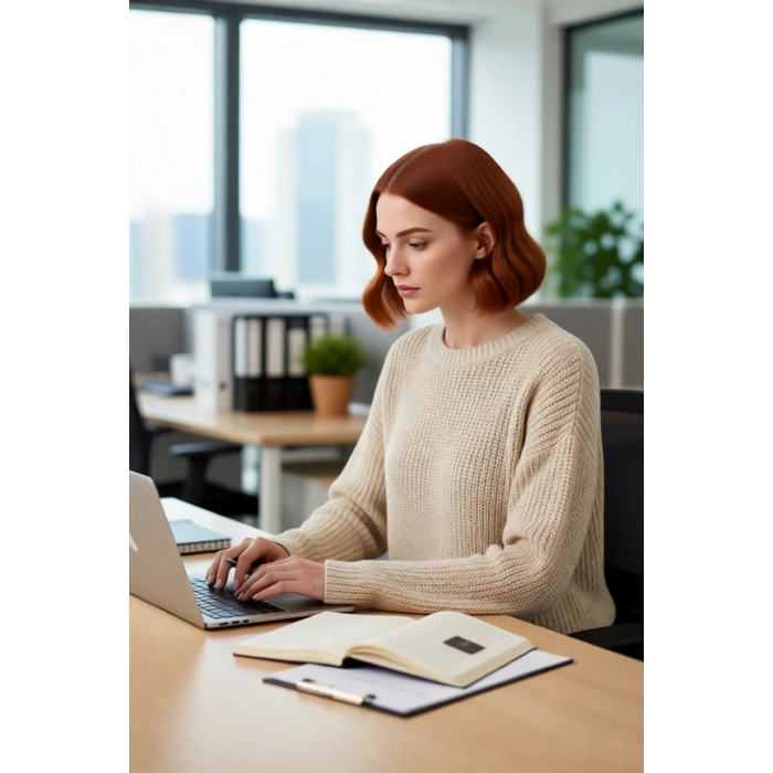 Kadınlara Özel Basic Çizgili Oversize Triko Kazak Bisiklet Yaka Uzun Düşük Kol Kış Şıklığı
