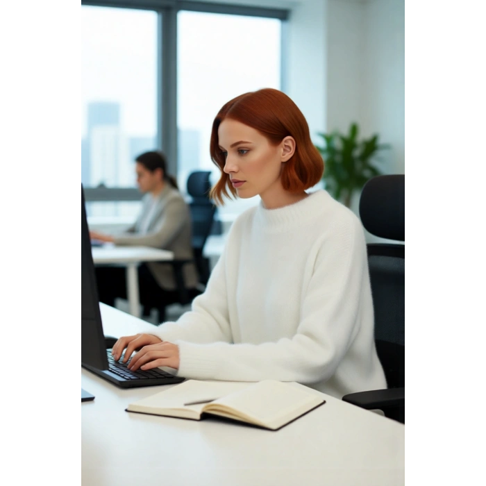 Kadınlara Özel Oversize Kesim Dik Yaka Triko Kazak Günlük Şıklıkta Kışlık Rahatlık Sunuyor