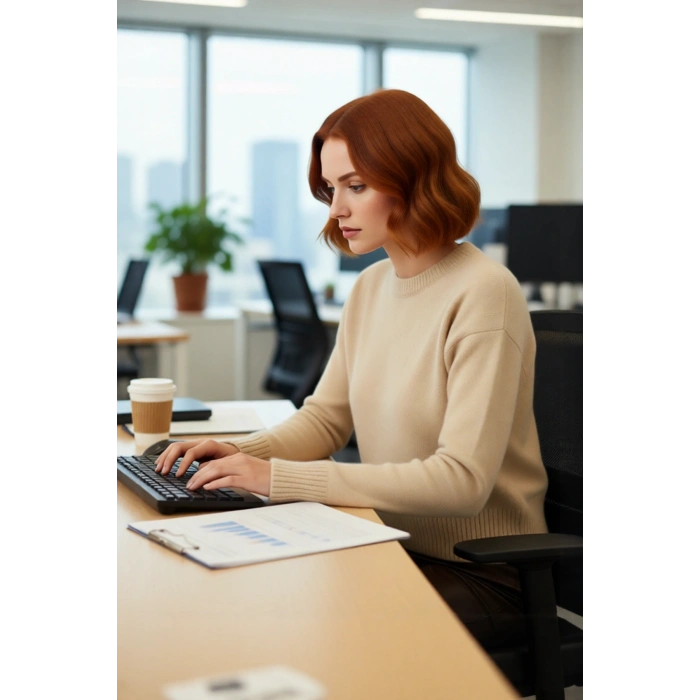 Kadınlara Özel Oversize Kesim Düşük Kol Bisiklet Yaka Triko Kazak Kışlık Giyimde Konfor Sunar