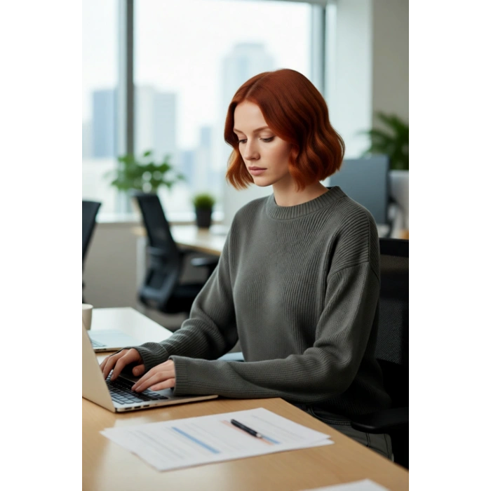 Kadınlara Özel Oversize Triko Kazak İspanyol Kol Bisiklet Yaka Uzun Kollu Rahat Şıklık Kaliteli