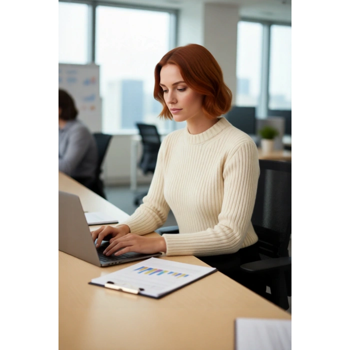 Kadınlara Özel Rahat Regular Kesim Crop Triko Kazak Fitilli Dokusu İle Kış Stilinizi Tamamlayın
