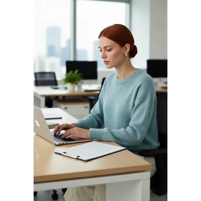 Kadınlara Özel Regular Kalıp Düşük Kol Triko Bisiklet Yaka Kazak Rahat Kış Günleri İçin İdeal Seçim