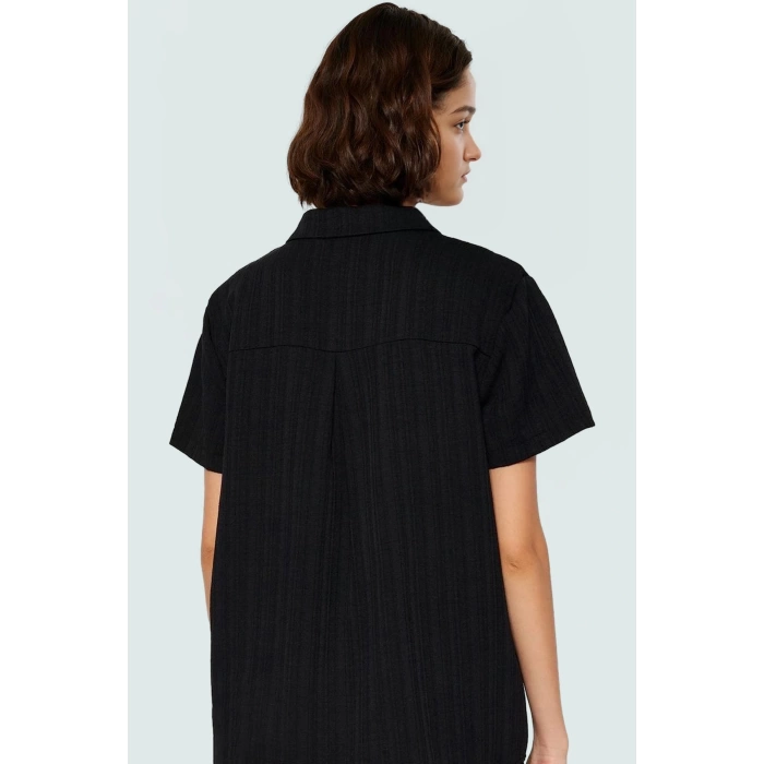 Kısa Kollu Oversize Keten Karışımlı Şort Takım Plaj ve Günlük Kullanım İçin