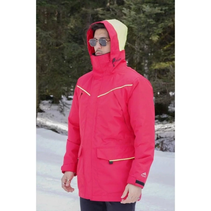 Kışlık Erkek Mont Su Geçirmez Kayak Fiyort 730 Milford Saxmavi