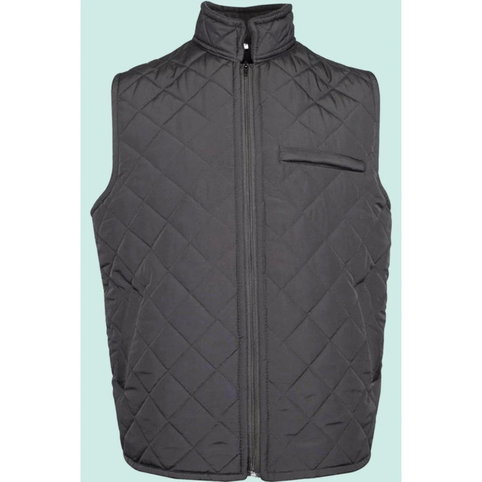 Kışlık Erkek Yelek Kapitone İş Güvenliği Micro Desenli Yeleği Çift Cepli İç Giyim Koruyucu